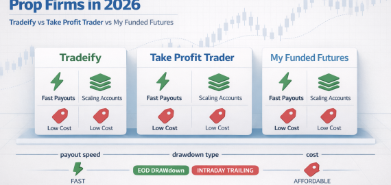 Best Futures Prop Firms in 2026 – Tradeify, Take Profit Trader, My Funded Futures.