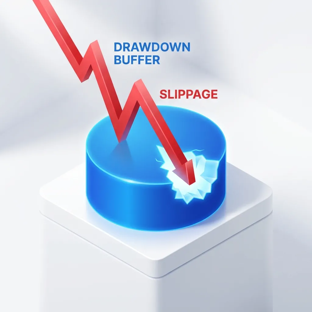 How Slippage Eats Your Prop Firm Drawdown Buffer