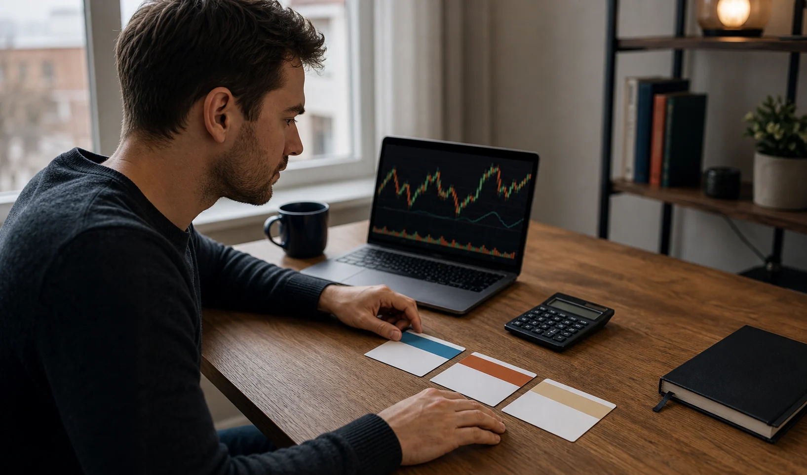 Trader comparing account conditions before reviewing reward eligibility