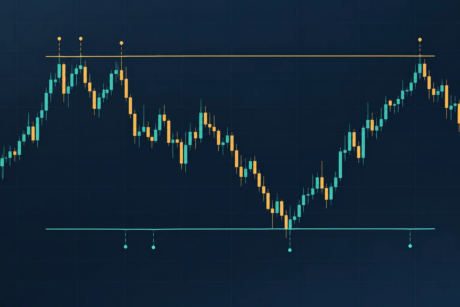 ICT AUDUSD liquidity framework conceptual diagram showing old daily low with sell-side liquidity below and old high with buy-side liquidity above
