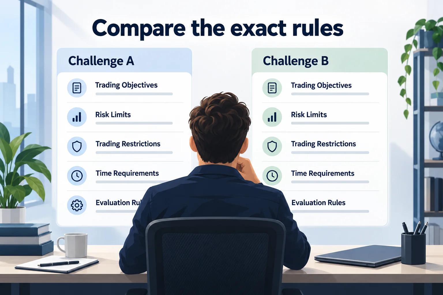 Funded Trading Plus alternatives compared using challenge rule panels