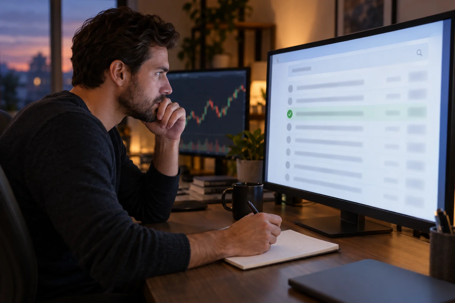 Prop firms that actually pay out: a trader checks a payout transaction on a blockchain explorer page before buying an account